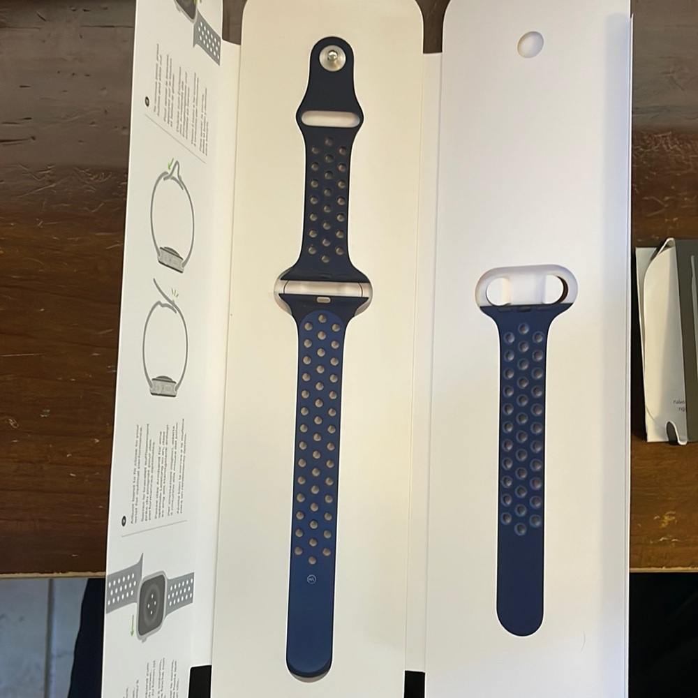 Midnight navy /mystic navy Nike sport band 45 mm for Apple Watch
